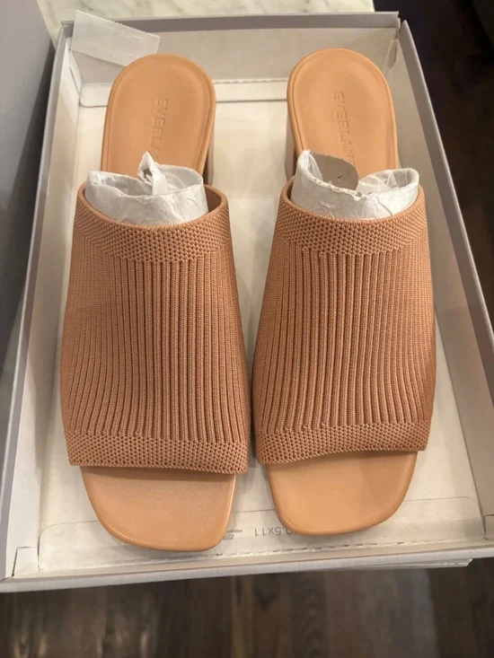 NEW IN BOX - Everlane Glove Mule in Reknit | Tan - Picture 4 of 8